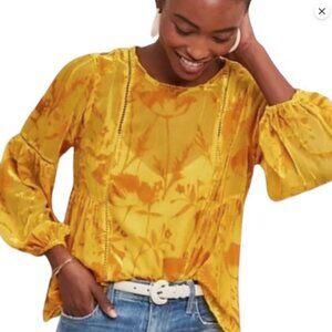 Meadow Rue by Anthropologie sheer blouse